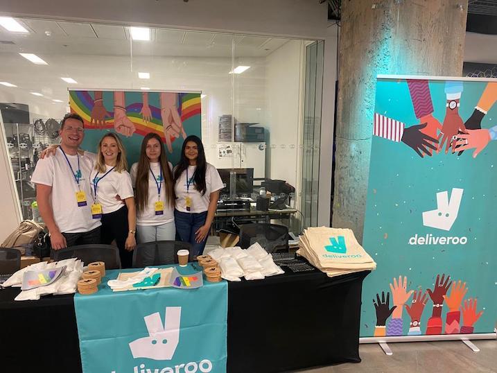 Deliveroo representatives at the hackathon