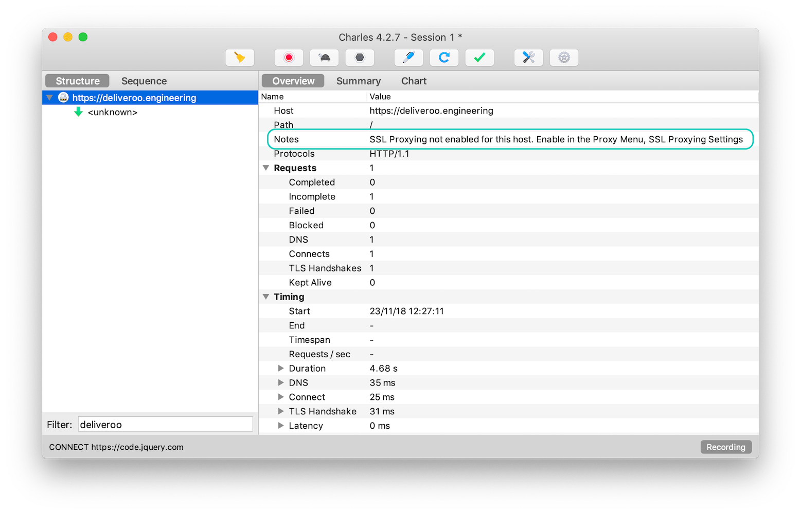 Notes row suggesting what to do next