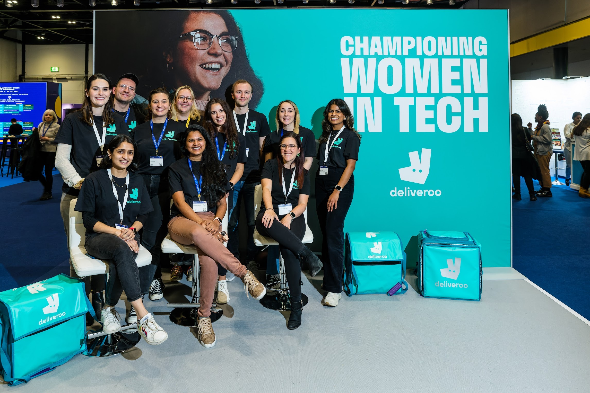 The Deliveroo team at the WOSR booth