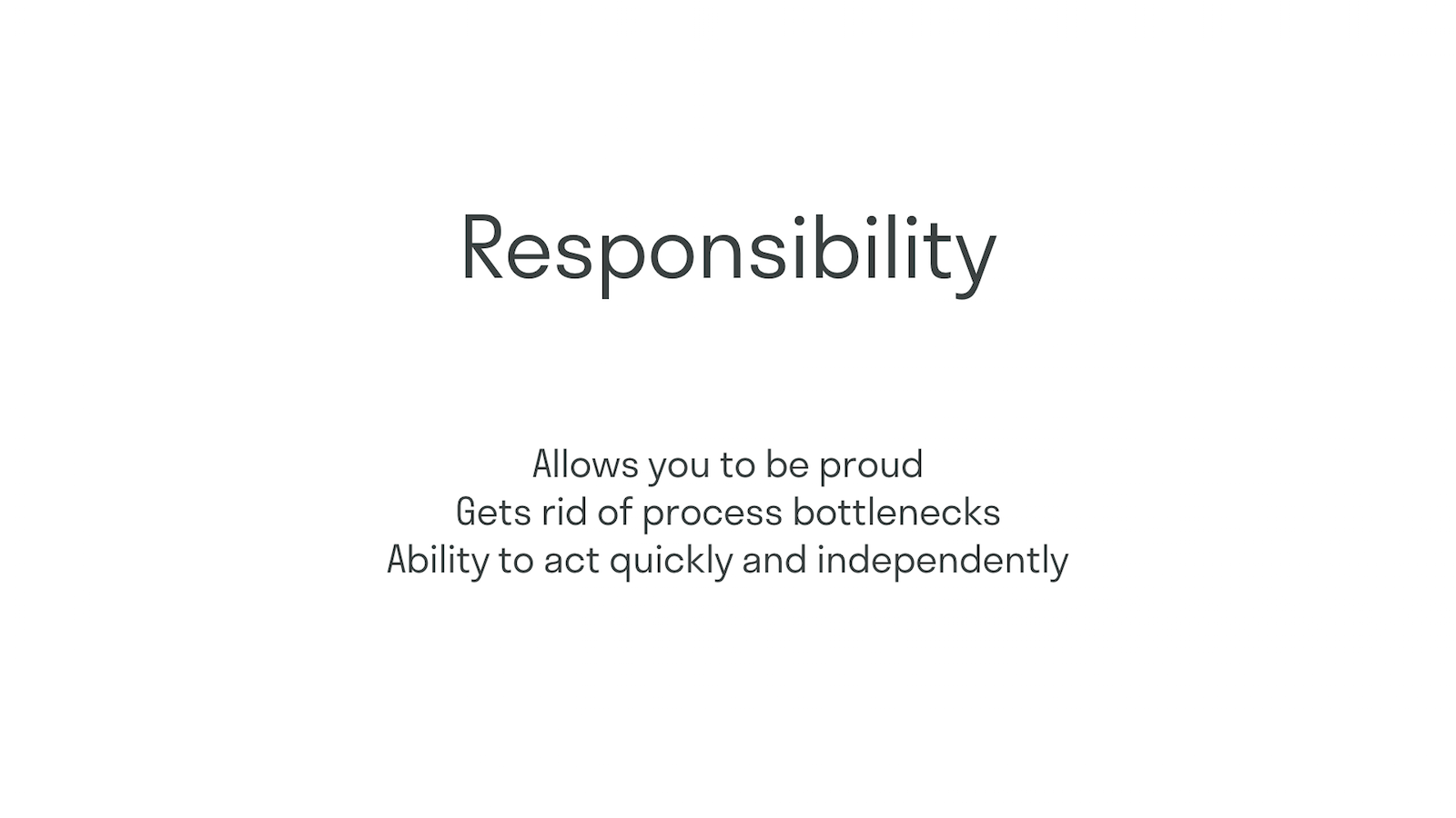 Responsibility